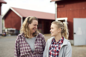 Mom and single daughter talking about daughter's future